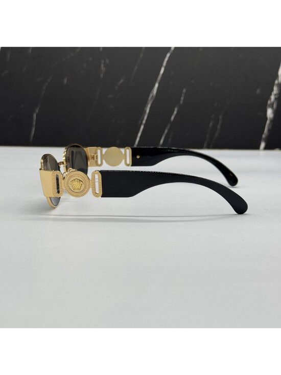 Versace VE2299 1002/87 Round Gray Gold Unisex Sunglasses Authentic NEW main image 8